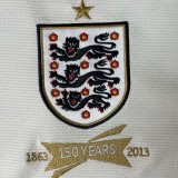 2013 England Home Retro Soccer Jersey
