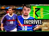 1998 ZIDANE #10 France Home Retro Soccer Jersey(右胸带小字)