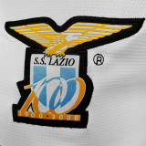 2000-2001 Lazio Away White Retro Soccer Jersey