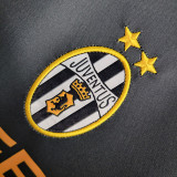 2001-2002 JUV Away Black Retro Soccer Jersey