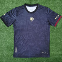 2023 Portugal Black Special Edition Fans Soccer Jersey