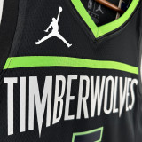 22-23 TIMBERWOLVES EDWARDS #5 Black Top Quality Hot Pressing NBA Jersey (Trapeze Edition)