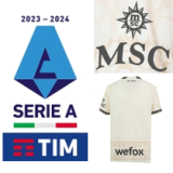 23-24 ACM Cream Color Joint Edition Fans Soccer Jersey
