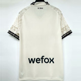 23-24 ACM Cream Color Joint Edition Fans Soccer Jersey