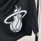 23-24 HEAT Black City Edition Top Quality NBA Pants