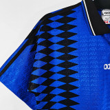 1994 Argentina Away Retro Soccer Jersey (钢印纹)