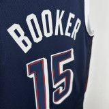 2024 Olympic Game USA BOOKER  #15 Dark Blue Basketball Jersey