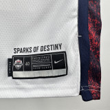 2024 Olympic Game USA CURRY # 4 White Basketball Jersey