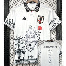 2024 Japan White Special Edition Fans Soccer Jersey (碳画鸣人)