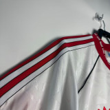 1990-1991 Man Utd  White Retro Soccer Jersey