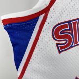 1996-97 76ERS IVERSON #3  White Retro Top Quality Hot Pressing NBA Jersey