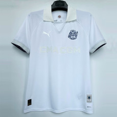 24-25 Marseille White 125th Anniversary Fans Soccer Jersey