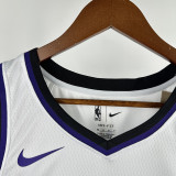 23-24 Kings SABONIS #11 White Top Quality Hot Pressing NBA Jersey
