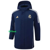 24-25 RMA Royal Blue Hooded Windbreaker Fabric Cotton Coat #G210(金标)