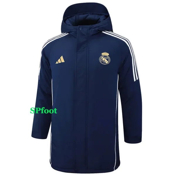 24-25 RMA Royal Blue Hooded Windbreaker Fabric Cotton Coat #G210(金标)