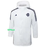24-25 Internacional White Hooded Windbreaker Fabric Cotton Coat #G194