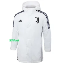 24-25 JUV White Hooded Windbreaker Fabric Cotton Coat #G225