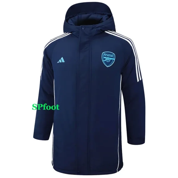 24-25 ARS Royal Blue Hooded Windbreaker Fabric Cotton Coat #G192