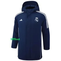 24-25 RMA Royal Blue Hooded Windbreaker Fabric Cotton Coat #G211(白标)