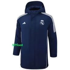 24-25 RMA Royal Blue Hooded Windbreaker Fabric Cotton Coat #G211(白标)