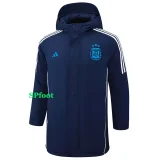24-25 Argentina Royal Blue Hooded Windbreaker Fabric Cotton Coat #G184(蓝标)
