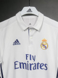 2016-2017 RMA Home Player Version 球员 Retro Soccer Jersey