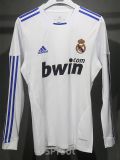 2010-2011 RMA Home Player Version 长袖球员 Long Sleeve Retro Soccer Jersey