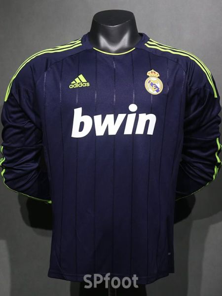 2012-2013 RMA Away Player Version 长袖球员 Long Sleeve Retro Soccer Jersey