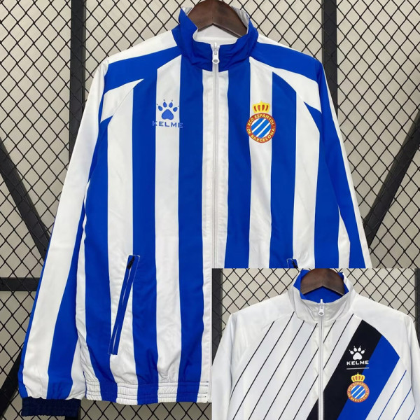24-25  Real Sociedad Blue & White Double Sided Windbreaker (双面风衣)