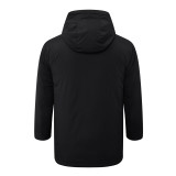 24-25 Dortmund Black Hooded Windbreaker Fabric Cotton Coat #G250