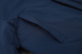 24-25 Sao Paulo Royal Blue Hooded Windbreaker Fabric Cotton Coat #G259