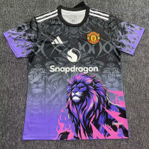 25-26 Man Utd Black Purple Special Edition Fans Training shirts