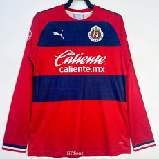 2019-2020 Chivas Guadalajara Home Long Sleeve Retro Soccer Jersey (长袖)