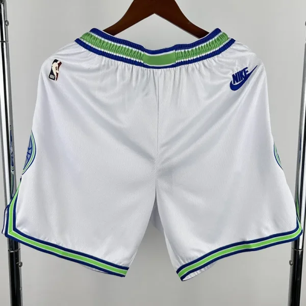 23-24  TIMBERWOLVES White City Edition Top Quality NBA Pants