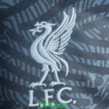 2020-2021 LIV Black Goalkeeper Retro Soccer Jersey