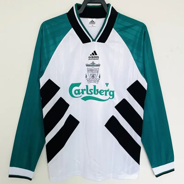 1993-1995 LIV Away Long Sleeve Retro Soccer Jersey (长袖)