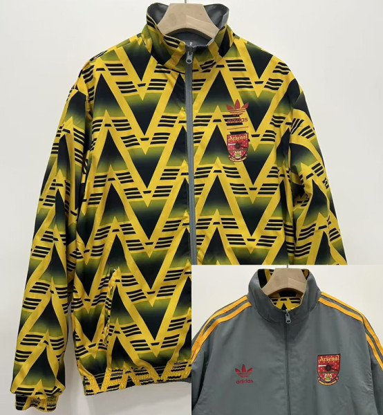 1991 ARS Golden & Grey Retro Double Sided Windbreaker (双面风衣)