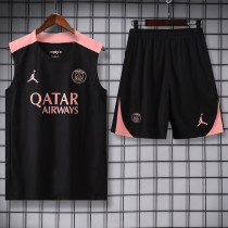 25-26 PSG Jordan Black Tank top and shorts suit