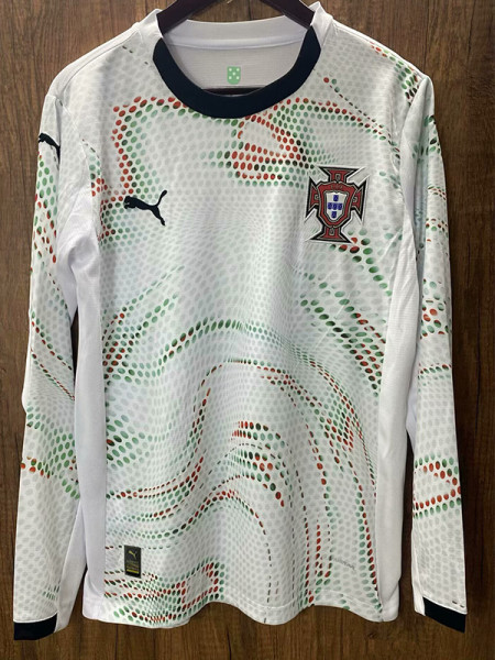 25-26 Portugal Away Long Sleeve Soccer Jersey (长袖)(PM)
