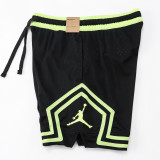 A2437 AJ Green Black Casual Short Pants