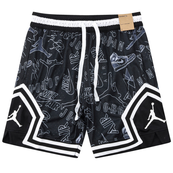 C2441 AJ Black Casual Short Pants