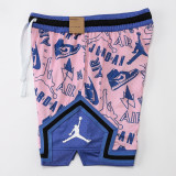 C2444 AJ Pink Blue Casual Short Pants