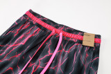 C2440 AJ Grey Red Casual Short Pants