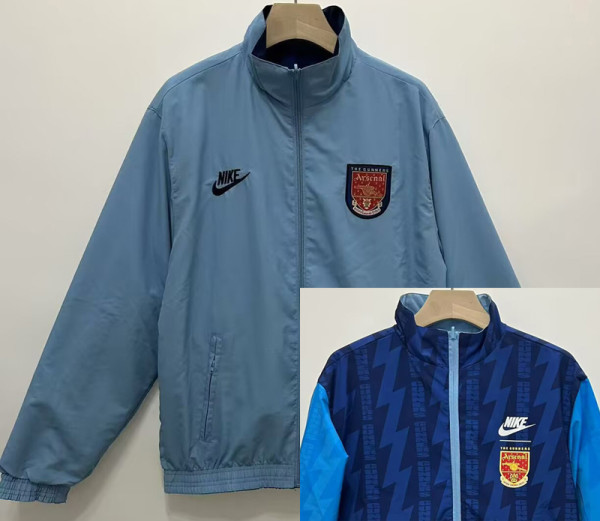 1994 ARS Blue & Royal blue Retro Double Sided Windbreaker (双面风衣)