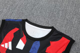 25-26 Man Utd Black Tank top and shorts suit