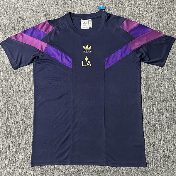 25-26 LA Galaxy Brown Purple Casual Edition Training Shirts