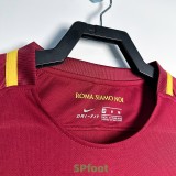 2017-2018 Roma Home Long Sleeve Retro Soccer Jersey (长袖)