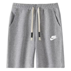 2025 NK Grey Pure Cotton Fabric Casual Short Pants