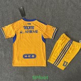 25-26 Tigres UANL Home Kids Soccer Jersey