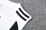 2025 AD White black Tank top and shorts suit